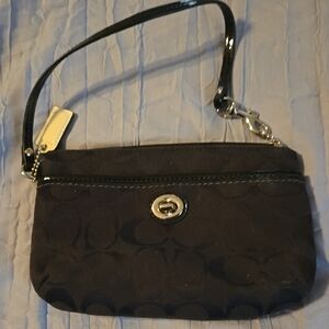Coach Black Designer Wristlet